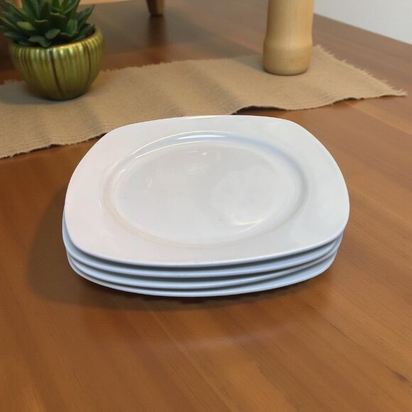 Royal Worcester Neo-Classic White Dinner Plates 10” – Set of 4 – Fine Porcelain - Picture 1 of 4